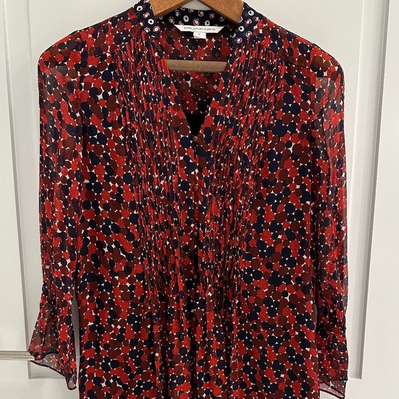 Diane von Furstenberg - Silk Pattern Dress - (Never Worn) - Picture 1 of 7